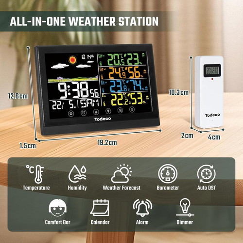 Color Weather Station 3 Stations New, 4 Positions, Wired