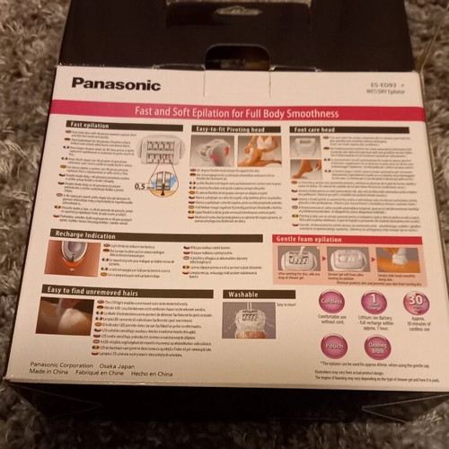 Panasonic epilator ES-ED93 wet & dry 6 in 1 like new