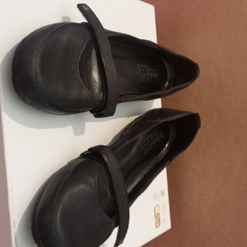 Timberland women's anatomical leather ballerinas like new black size 41