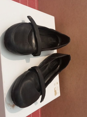 Timberland women's anatomical leather ballerinas like new black size 41