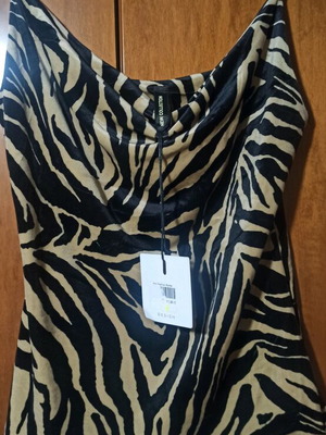 Top with leopard print new, brown, size L