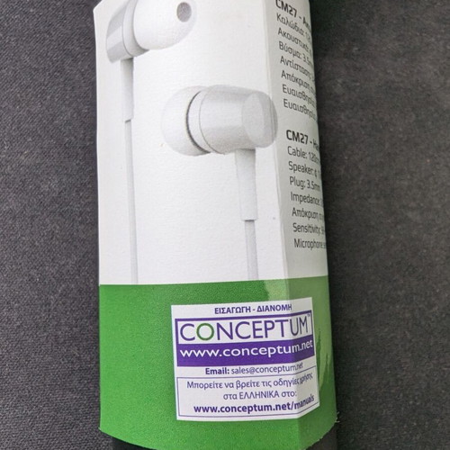 Conceptum CM27 Headphones with Microphone new in box