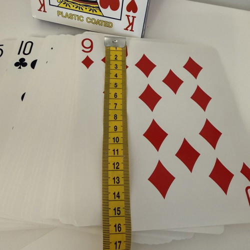 Jumbo Playing Cards plastic coated, large size
