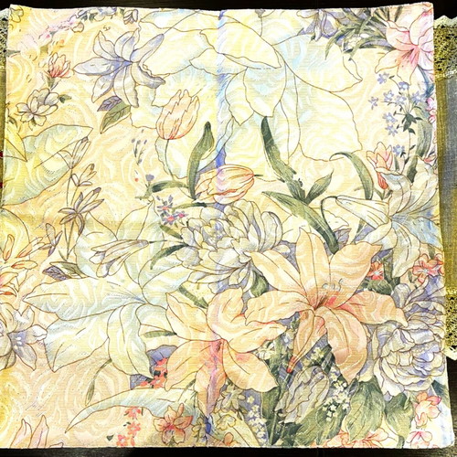 Colorful chair covers set of 4 with floral motifs, new