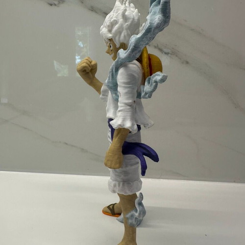 3D Luffy Gear 5 figure new, hand-painted collectible