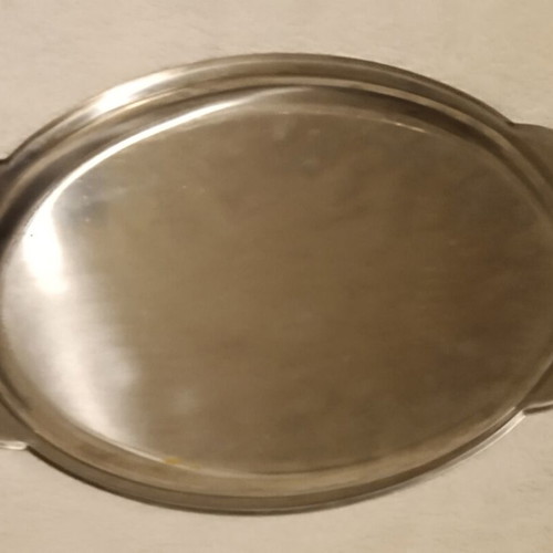 Metal serving platter, large size, excellent condition