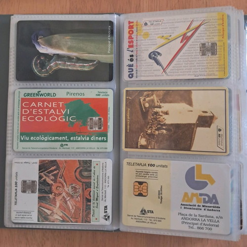 Collection of 120 used phone cards from around the world