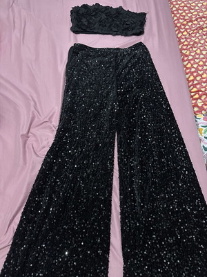 Shein pants and top set black size L like new