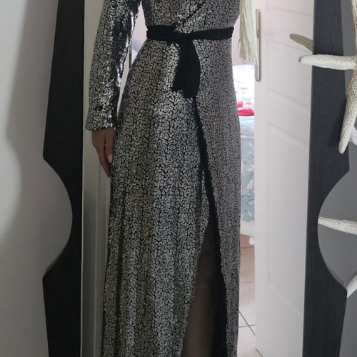 FN Fashion dress used, black and silver, size M