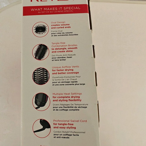 Revlon One Step Volumiser electronic hairbrush like new with air