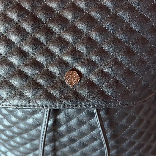 Thiros black backpack bag like new, synthetic leather