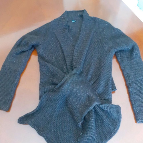 Knitted dress like new, brown, Lolita, wool and polyester