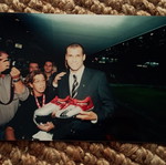 Σπάνια αυθεντική φωτογραφία Ριβάλντο Puma στάδιο Καραϊσκάκη 2004, σαν καινούργιο