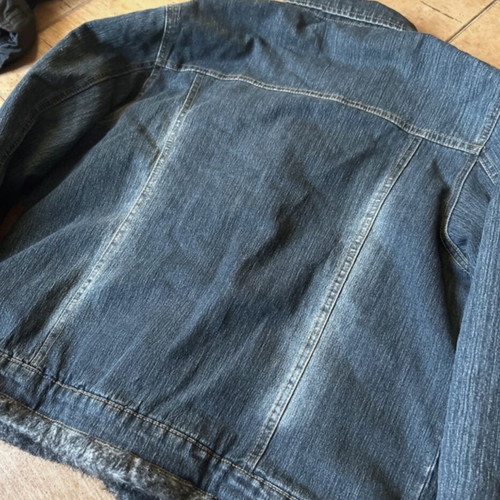 Denim jacket used, size XL, blue