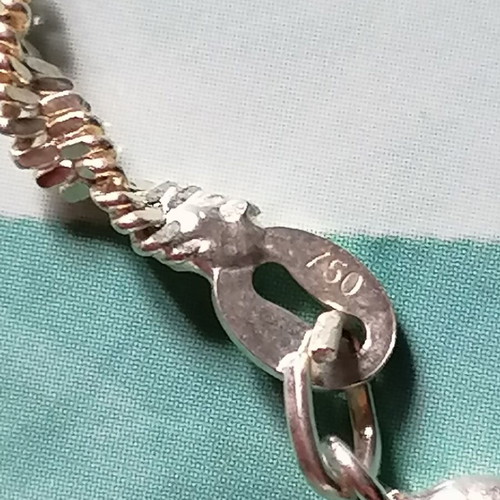 Silver 925 DNA twisted chain anklet new