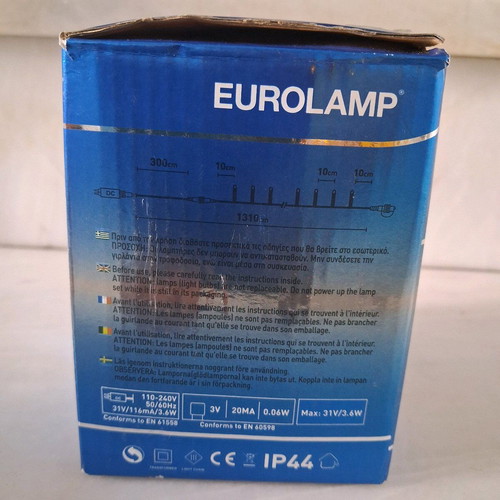 Eurolamp Christmas lights 100 led new, white