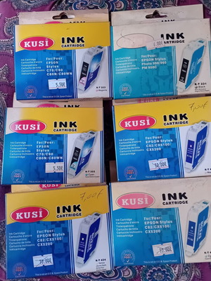 Epson printer ink T331 to T431 like new, original & compatible, pack of 10