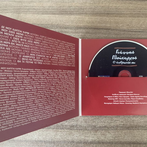 Giannis Ploutarchos O Anthropos Sou CD like new, laiko