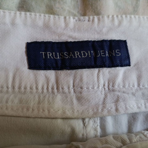 Trussardi Jeans white mini skirt like new, size L