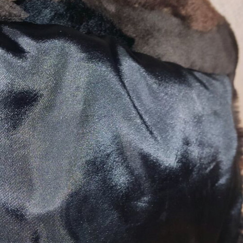 Synthetic Fur Coat medium used, short and warm