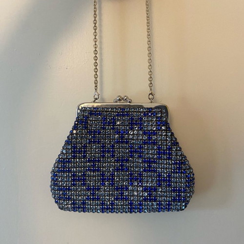 Bag with Swarovski like new and extra long strap
