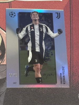 Topps Chrome UEFA Kenan Yildiz 1/10 Juventus συλλεκτική παράλληλη κάρτα σαν καινούργιο