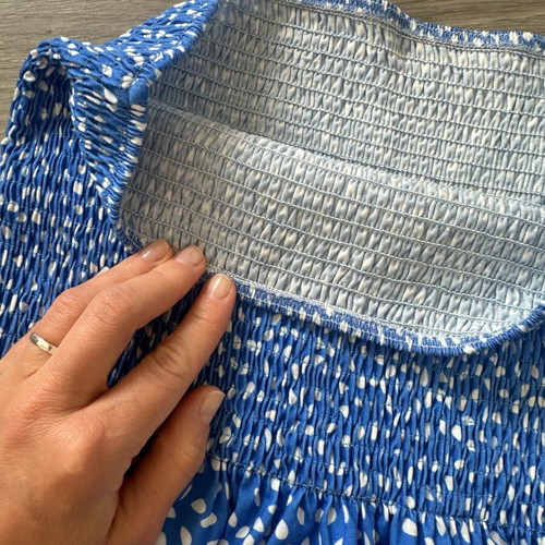 Summer dress new, versatile 2-in-1 blue size M