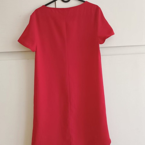 Red mini dress Yessica with zipper like new, size 36