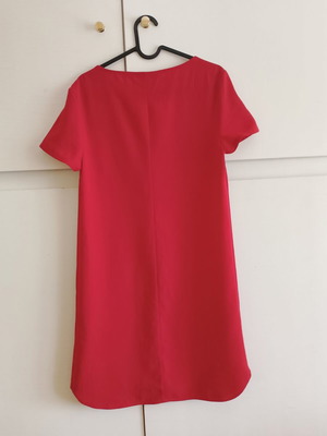 Red mini dress Yessica with zipper like new, size 36