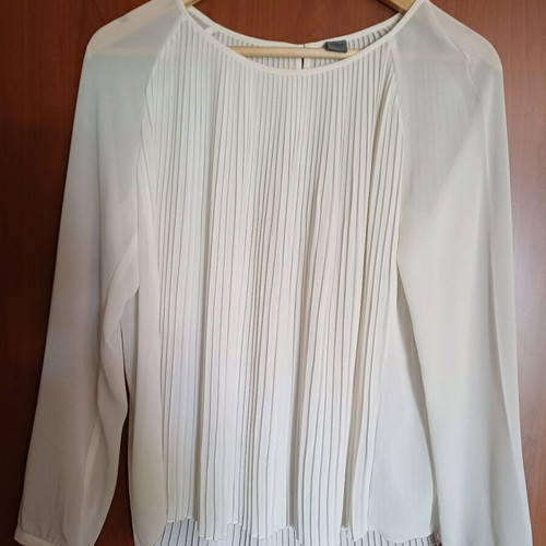 S.Oliver pleated blouse beige, like new, size L