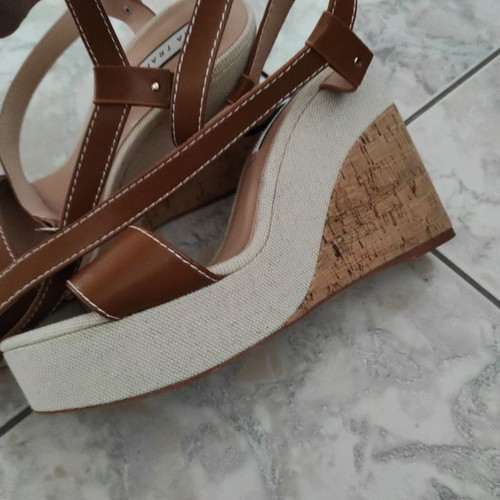 Zara platform sandals new, brown, size 39
