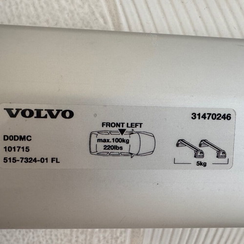 Volvo XC60 Roof Bars 2019 Like New