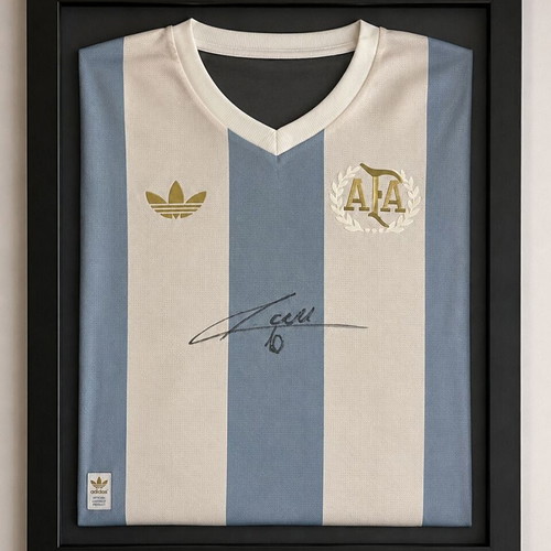 Adidas Argentina 50th Anniversary Jersey signed by Santino Andino, new