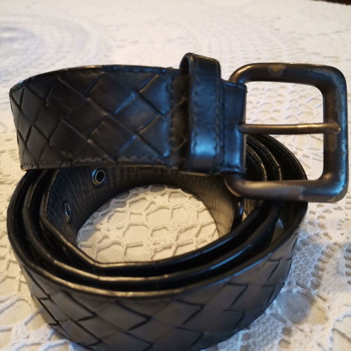 Bottega Veneta leather belt, authentic, black, size 105