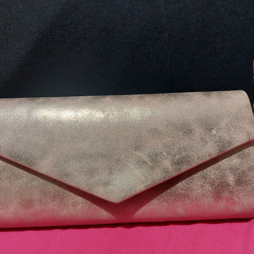 Handbag used, gold and silver colors