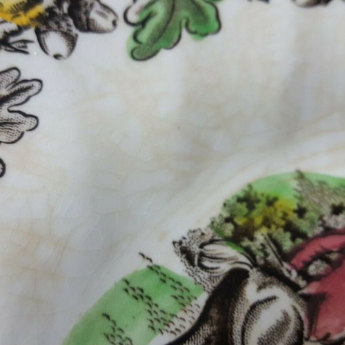 Myotts Country Life oval serving platter vintage used 29x23 cm