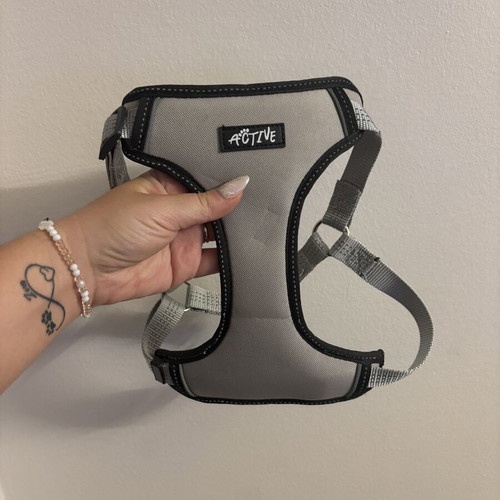 Dog Harness Active Medium Size Grey New