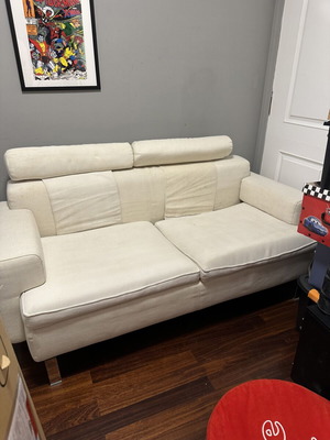 Sofa set like new, includes three-seater bed and two-seater