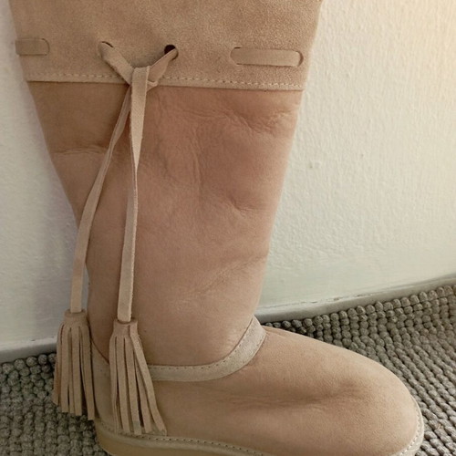 Koalabi boots new, sheepskin lining, beige, size 37.5-38