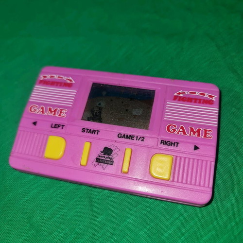 Vintage electronic game missing battery cover screw and stand