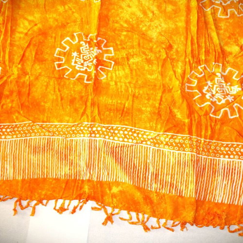 Handmade Batik Pareo Silk and Cotton Blend 1.70x1.15m Scarf SAR113