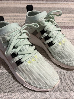 Adidas EQT women's sock shoes like new, turquoise