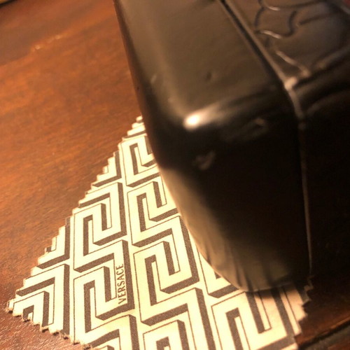 Versace Medusa leather glasses case like new, collectible