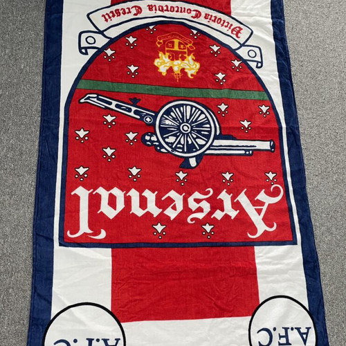 Vintage Arsenal FC large beach towel collectible
