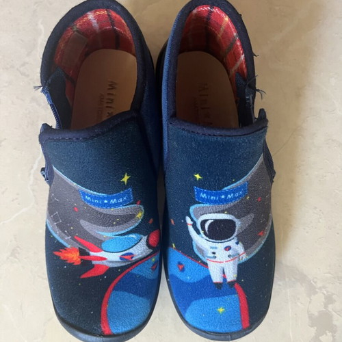 Minimax anatomical winter slippers for boys, sizes 30-32, blue