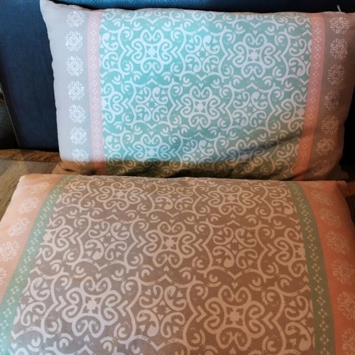 Two decorative nef nef pillows like new, cotton, 35x55 cm
