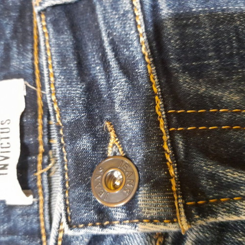 Invictus crop jeans like new, dark blue, size 38