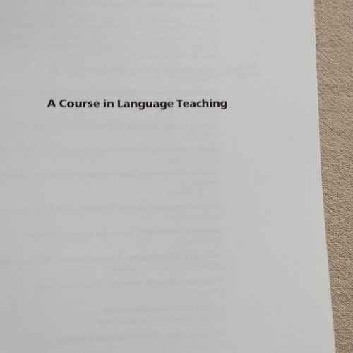 A Course in Language Teaching by Penny Ur book like new