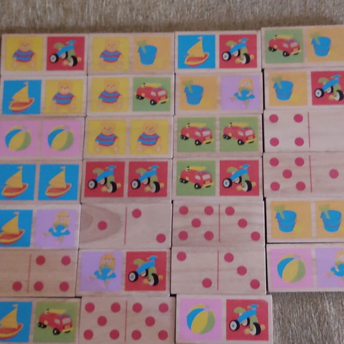 Wooden blocks used, pack of 153 pieces with educational toy