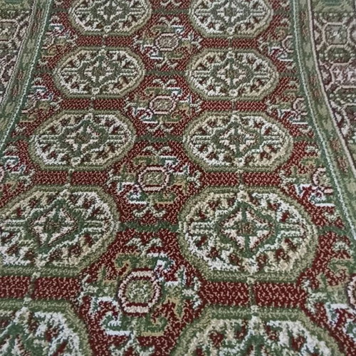 Wool runner rug by the meter with beautiful colors and pattern